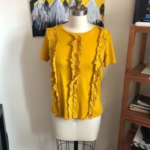 ZARA Ruffle T-shirt